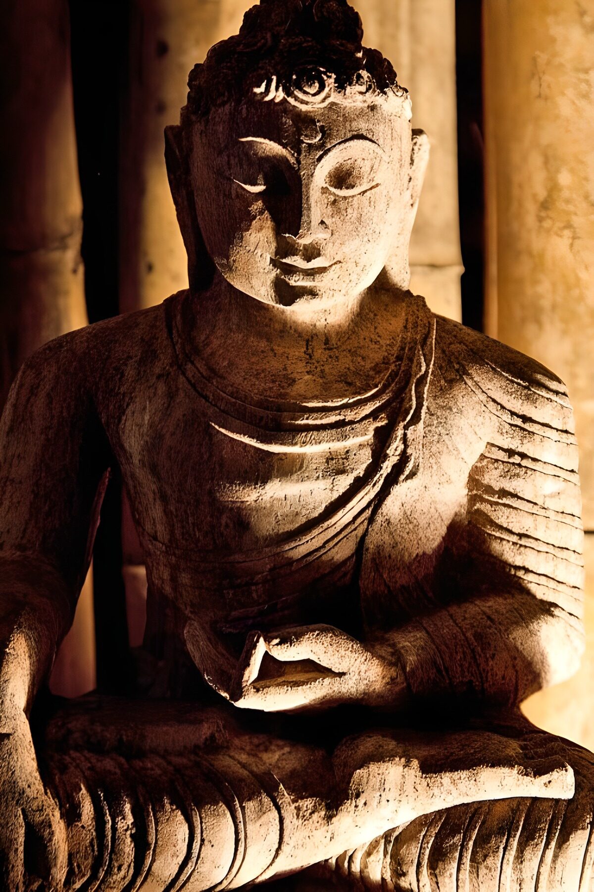 TPFR89648: Statue de Bouddha en méditation