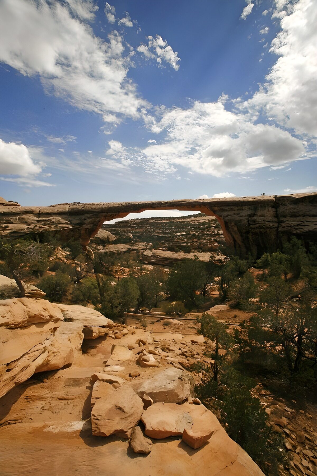 Arc naturel sous un ciel bleu