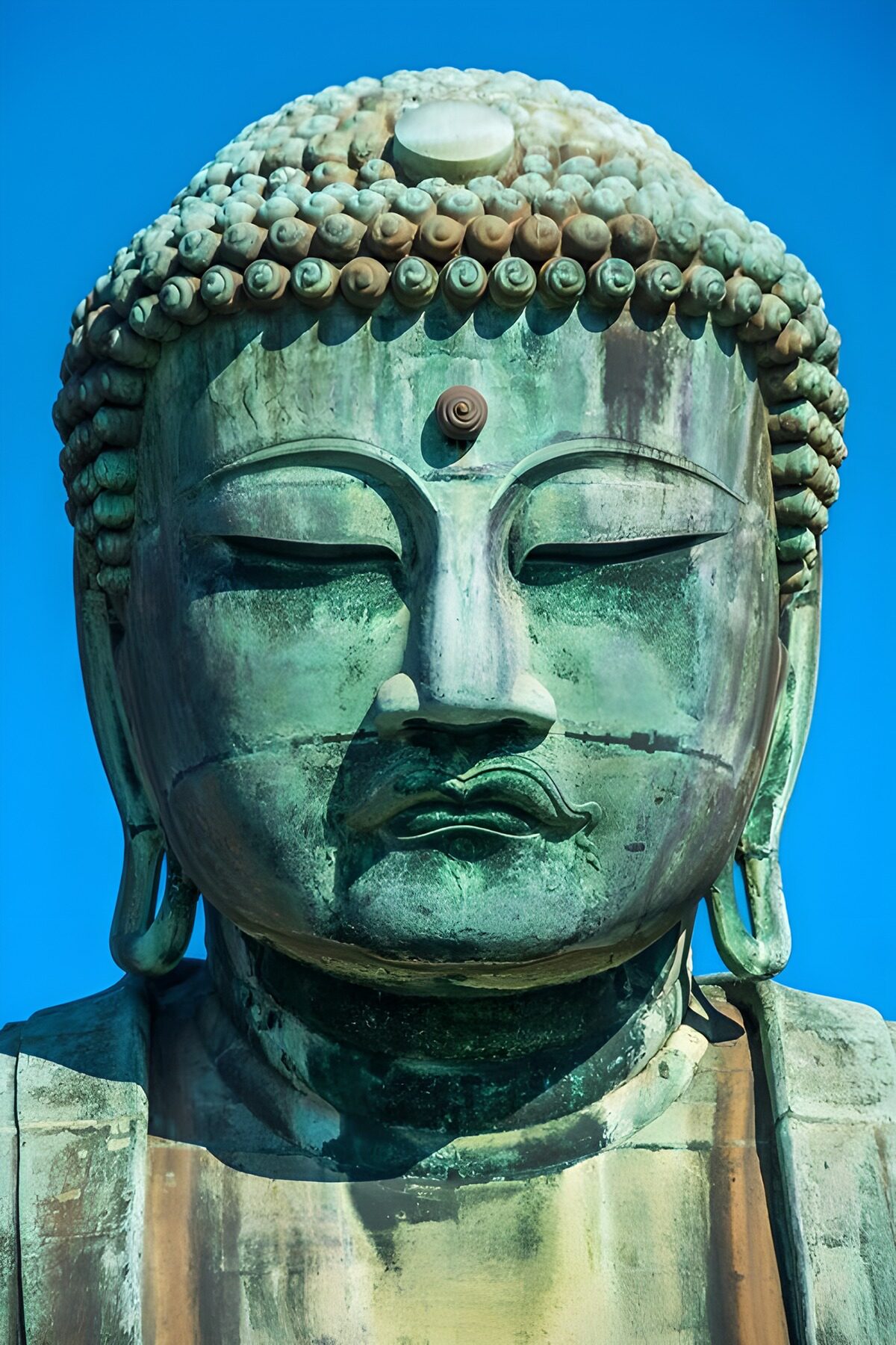 TPFR45896: Tête de Bouddha en Bronze