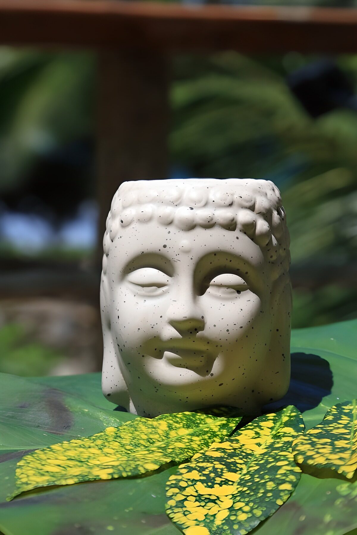 TPFR26932: Tête de Bouddha en pot de fleurs