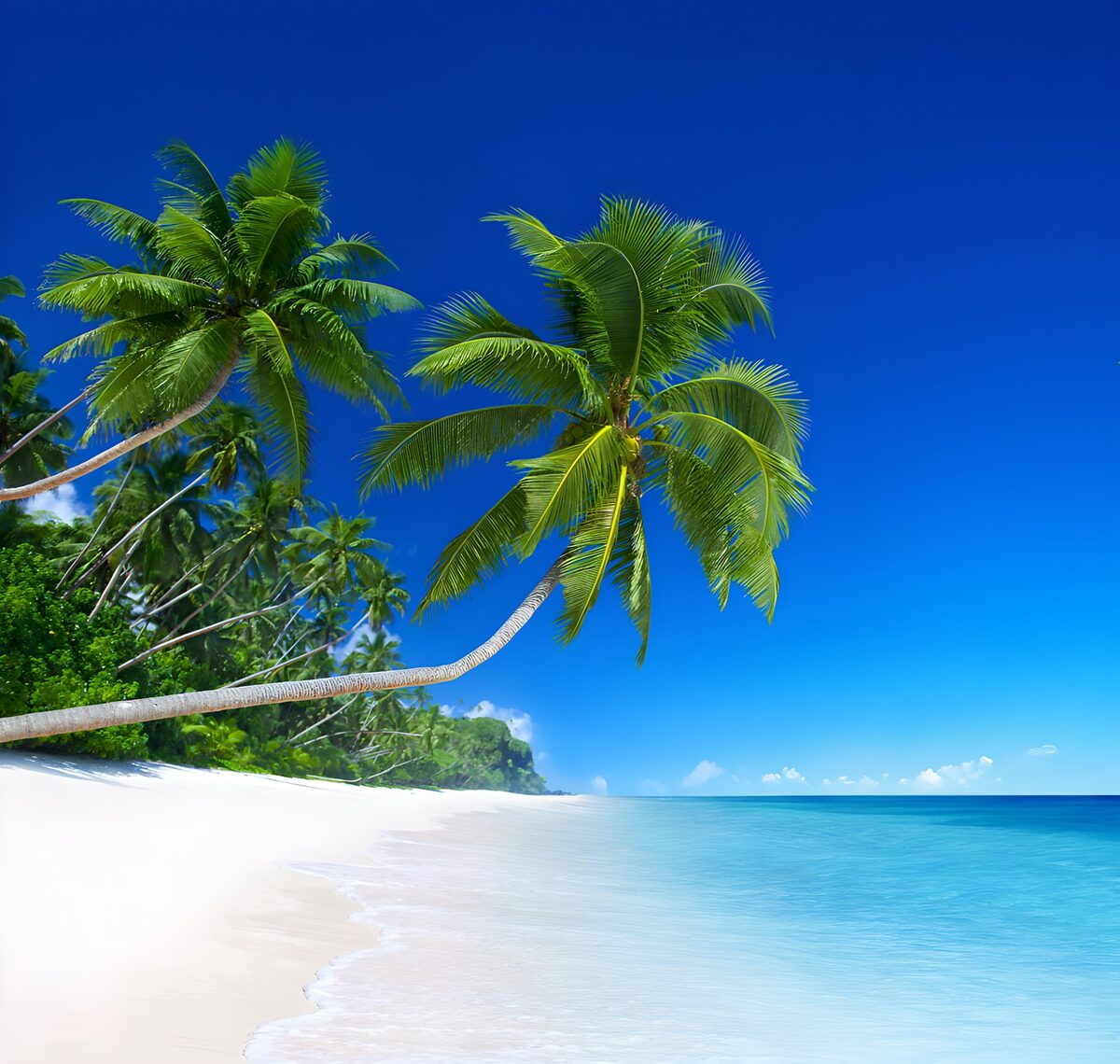 TPFR64858: Plage paradisiaque sous un ciel bleu