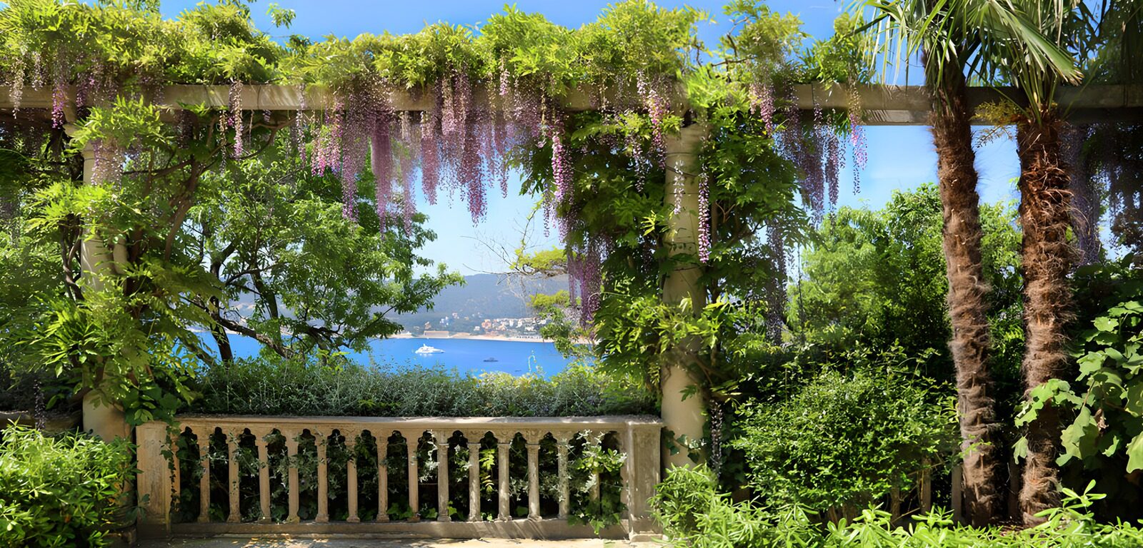 TPFR55623: Jardin panoramique sur la mer