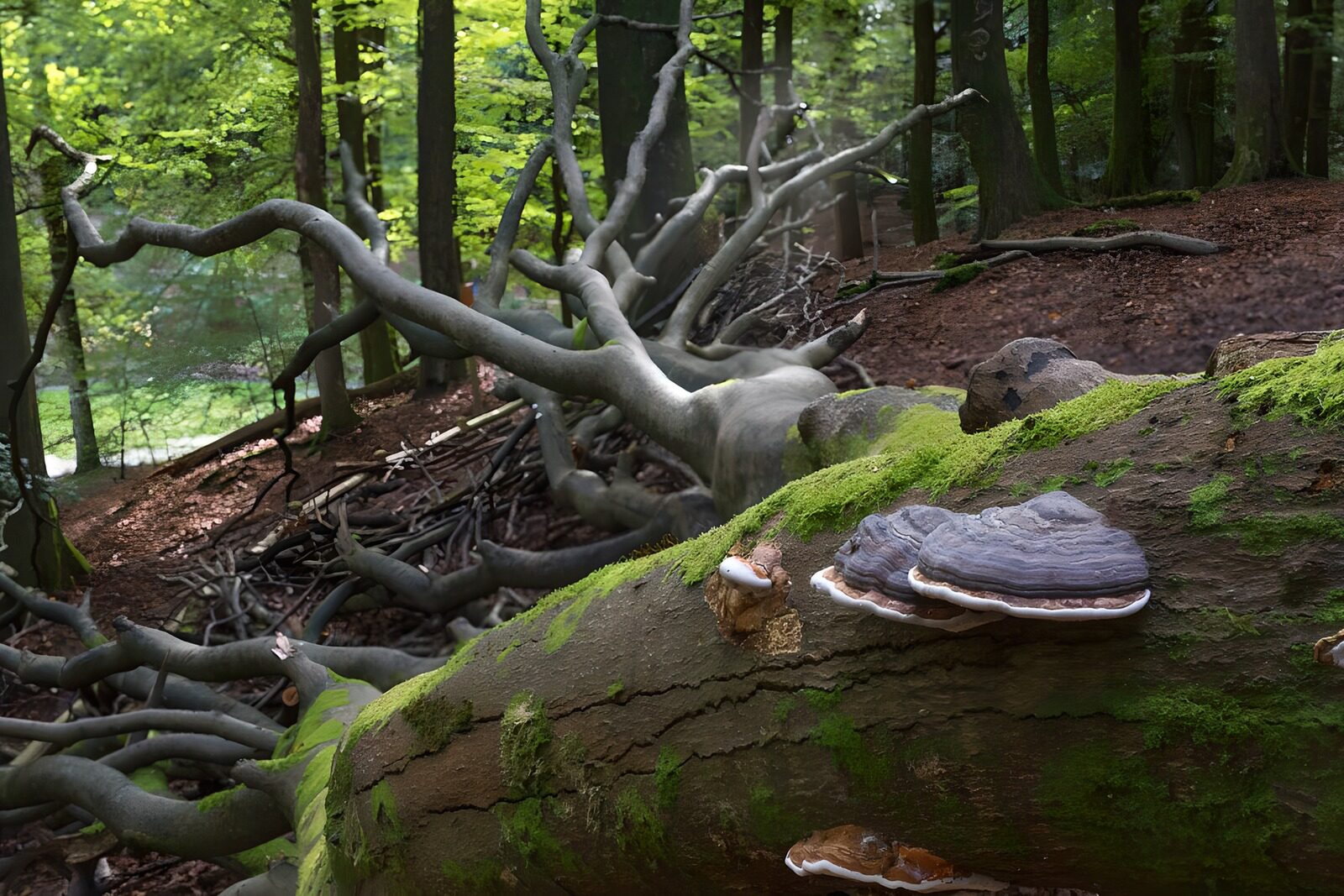 TPFR57223: Champignons et bois majestueux