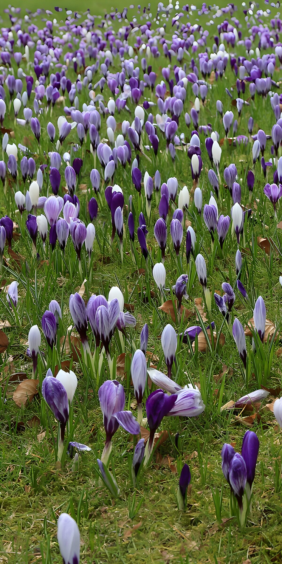 TPFR71912: Champ de crocus en fleurs