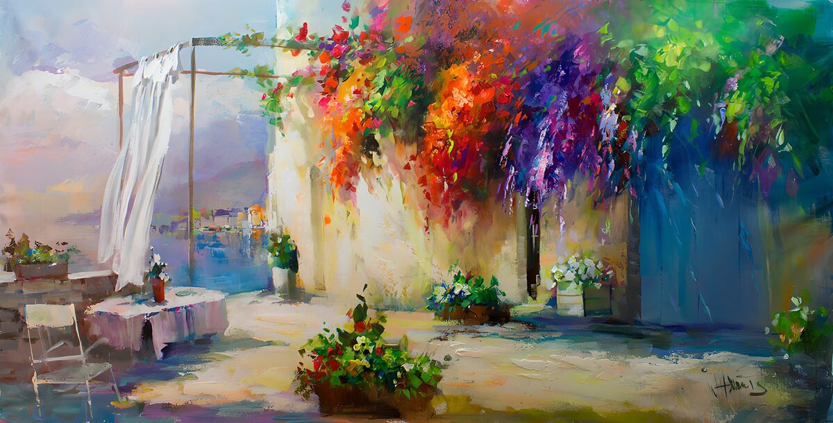 TPFR89784: Jardin de couleurs éclatantes