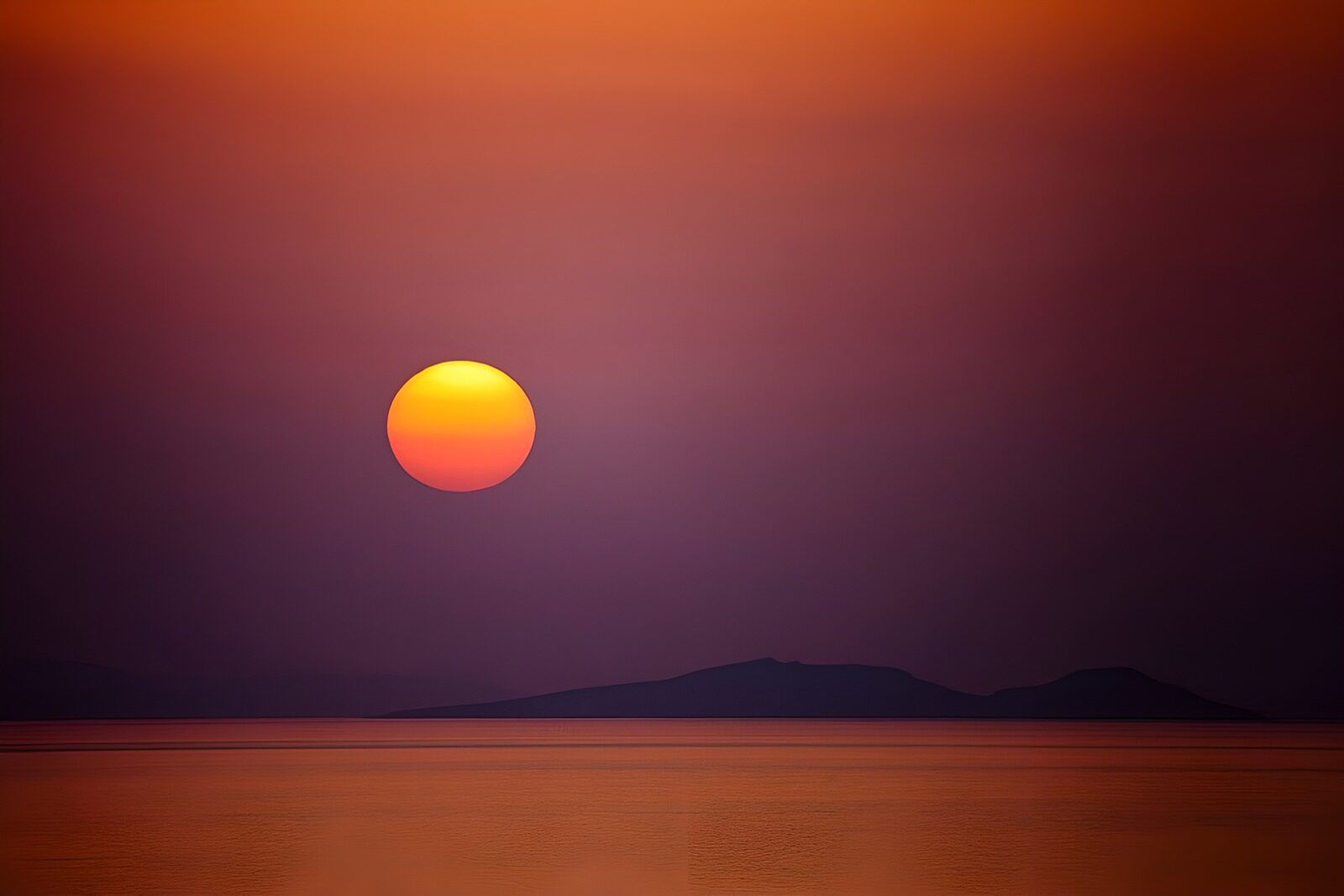 TPFR44831: Coucher de soleil sur l'horizon