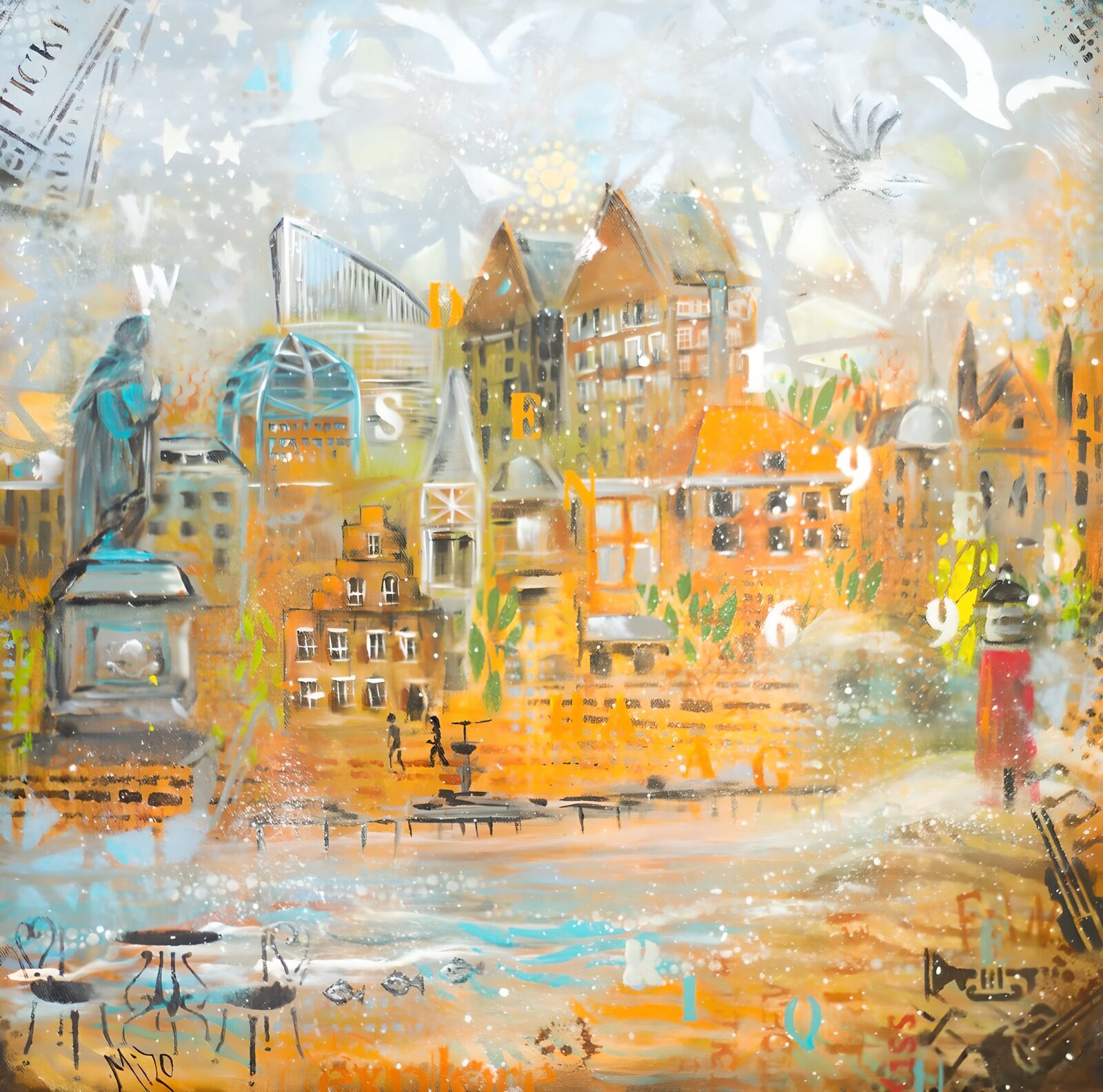 TPFR93077: Paysage urbain coloré