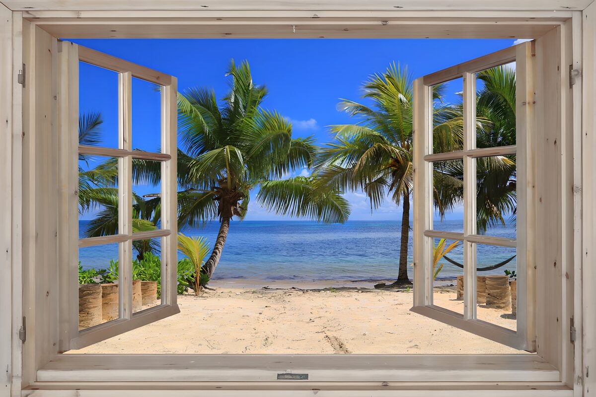 TPFR20532: Vue paradisiaque sur la plage