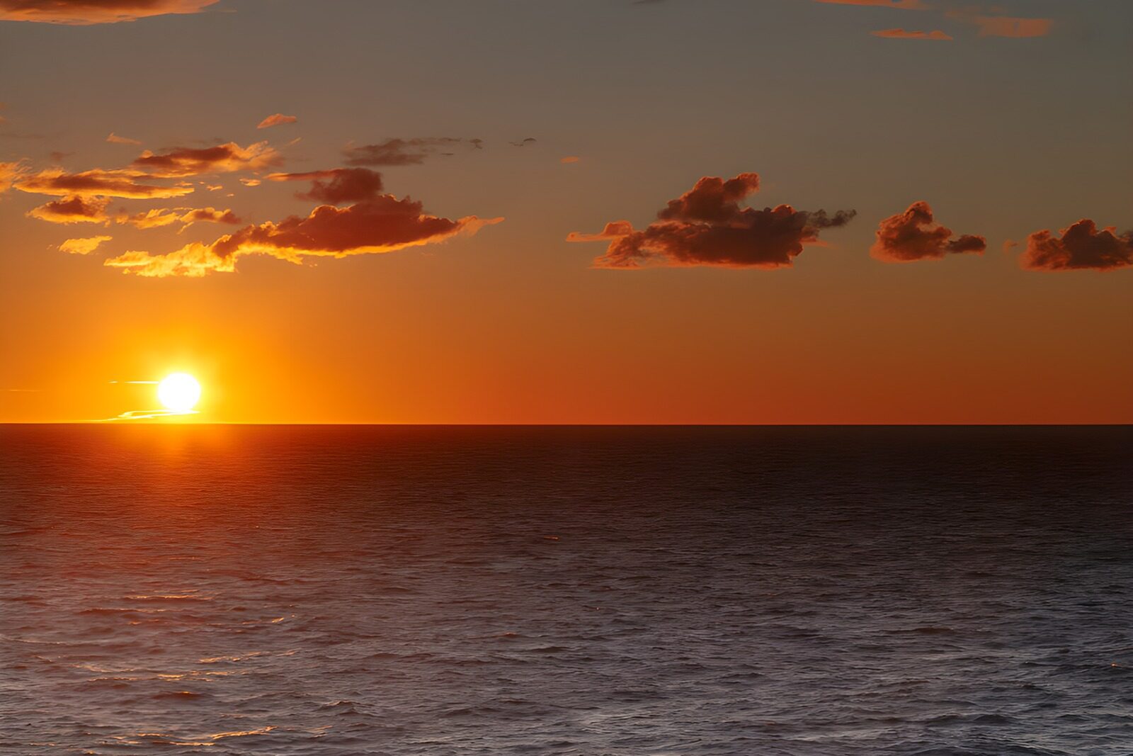 TPFR52213: Coucher de soleil sur l'océan