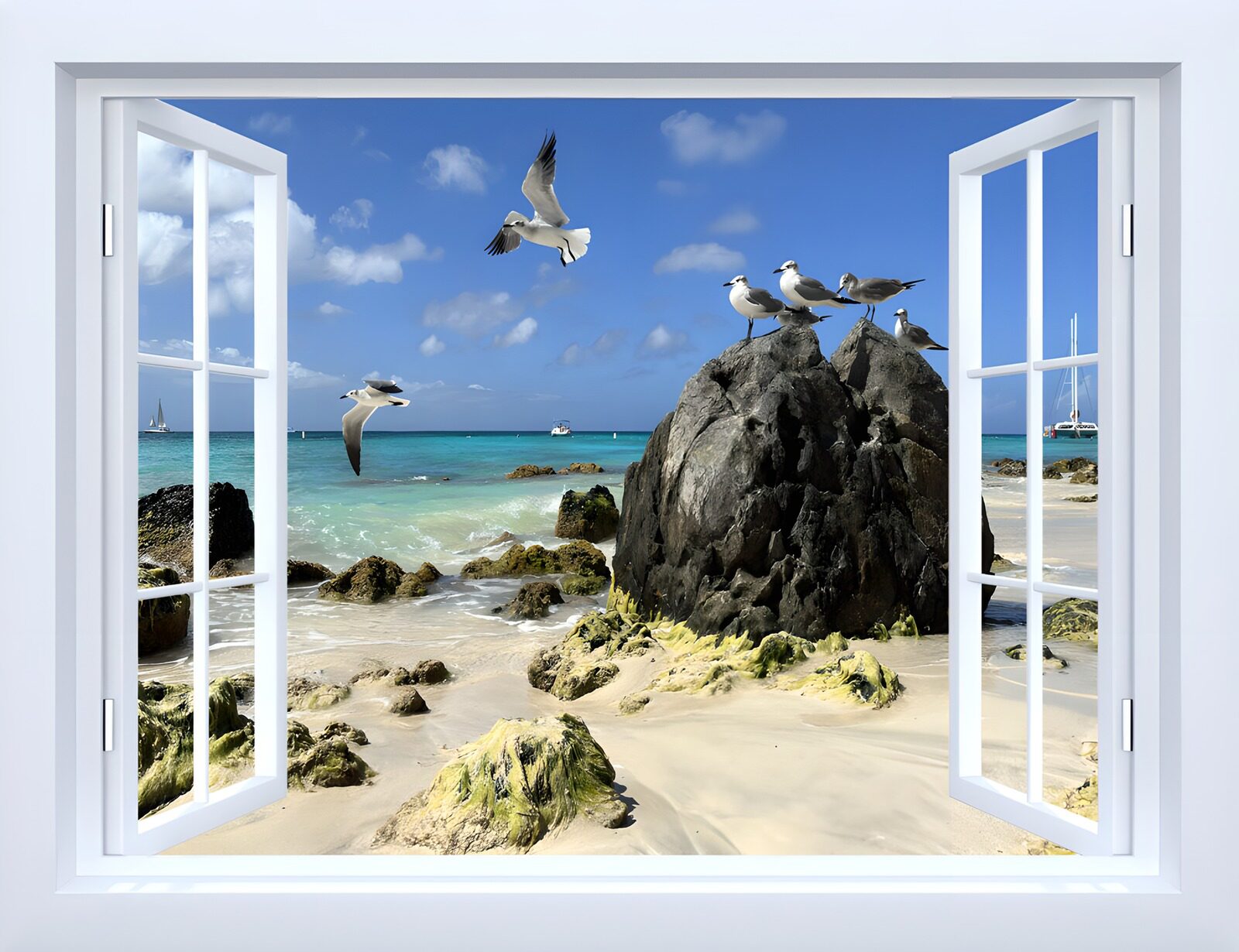 TPFR91382: : Vue paradisiaque sur la plage