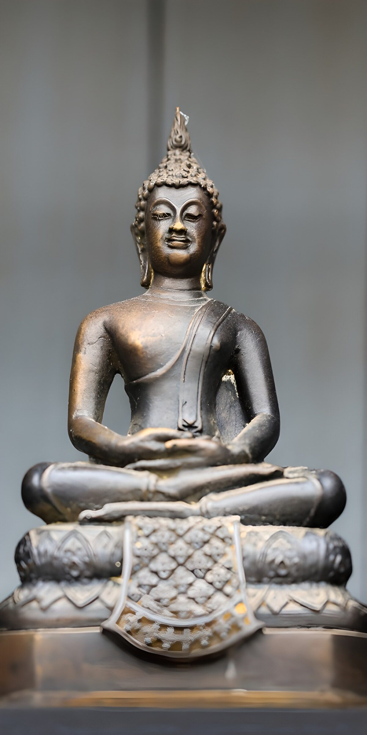 TPFR84431: Statue de Bouddha en bronze