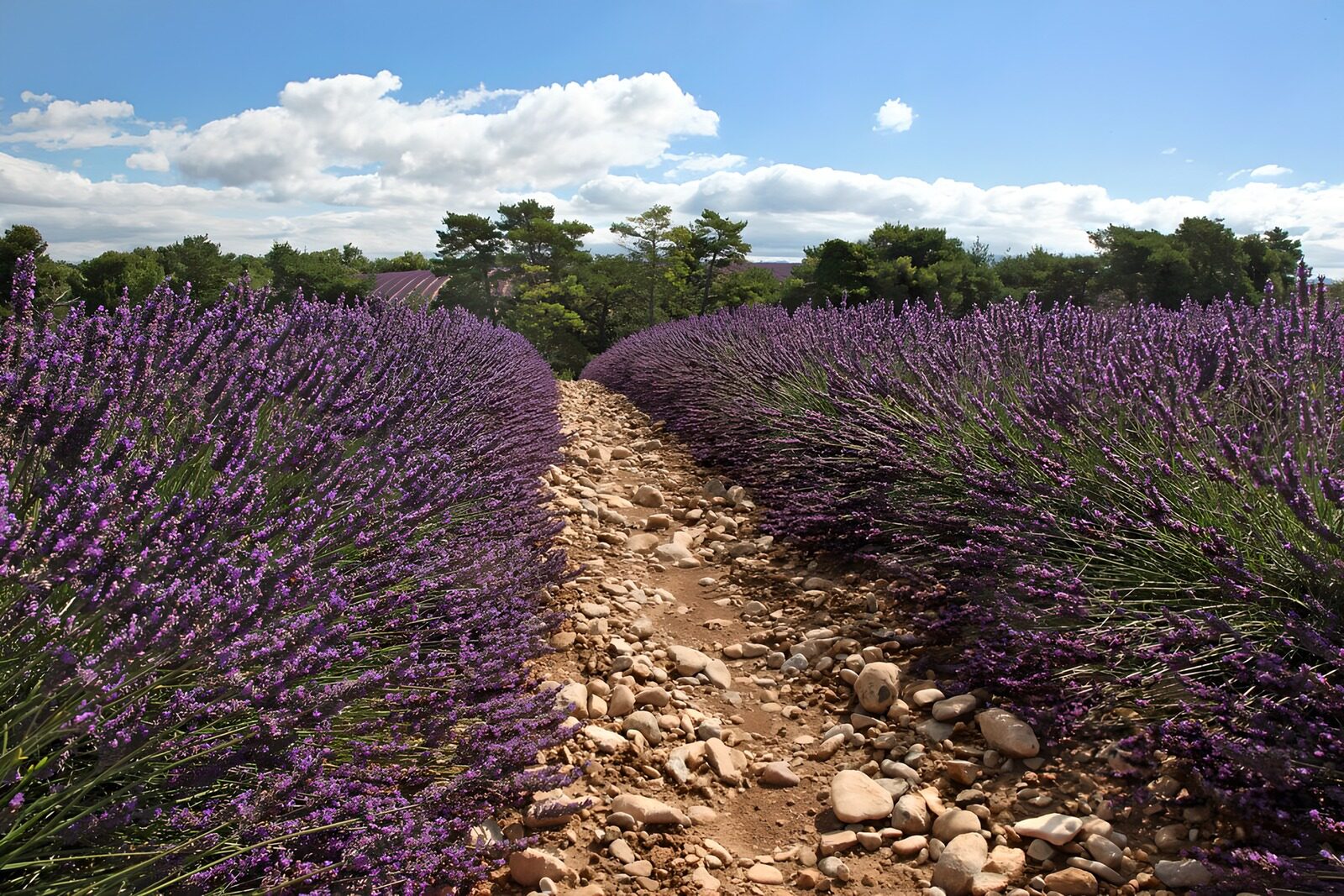 TPFR95673: Champs de lavande en pleine floraison