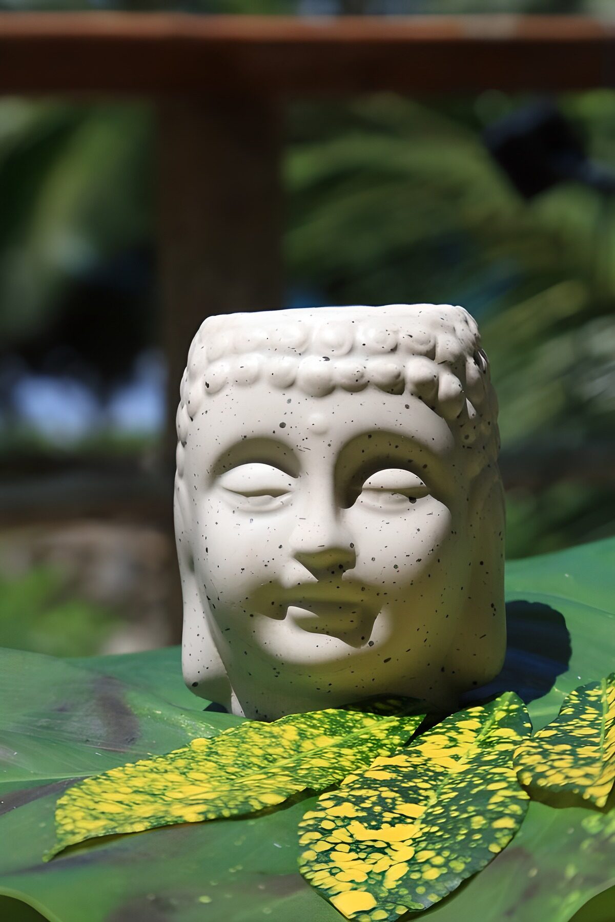 TPFR94656: Tête de Bouddha en pot en céramique