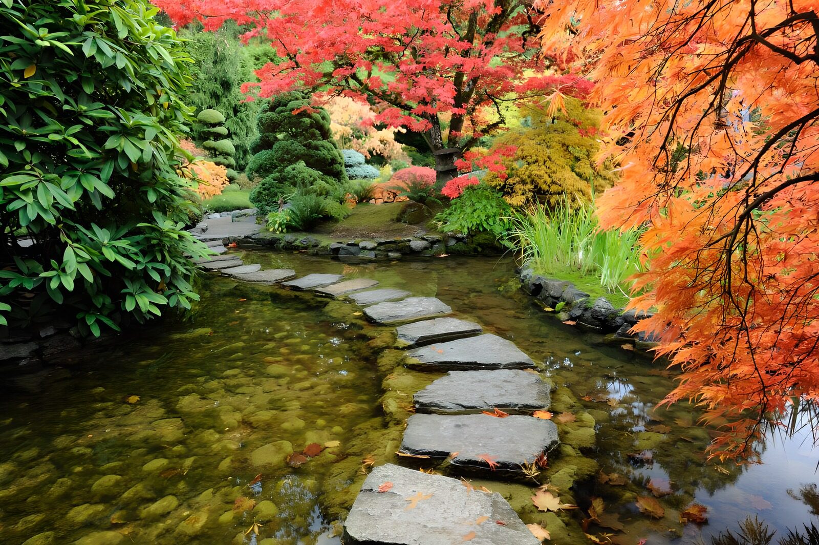 TPFR11574: Jardin d'automne paisible et coloré