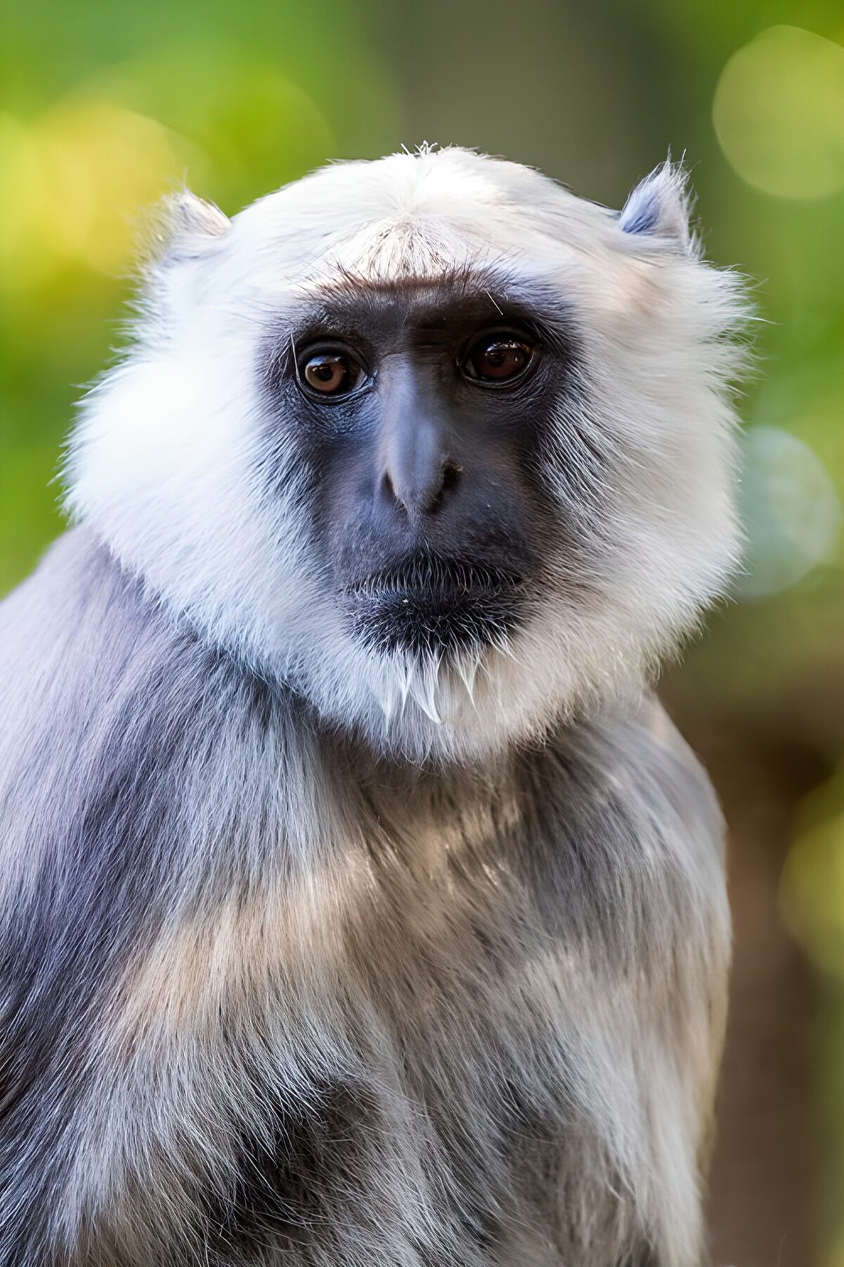 TPFR51632: Singe à face blanche majestueux