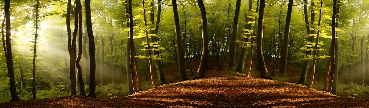 TPFR92315: Forêt enchantée au lever du soleil