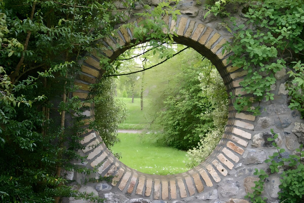 Vue circulaire sur la verdure