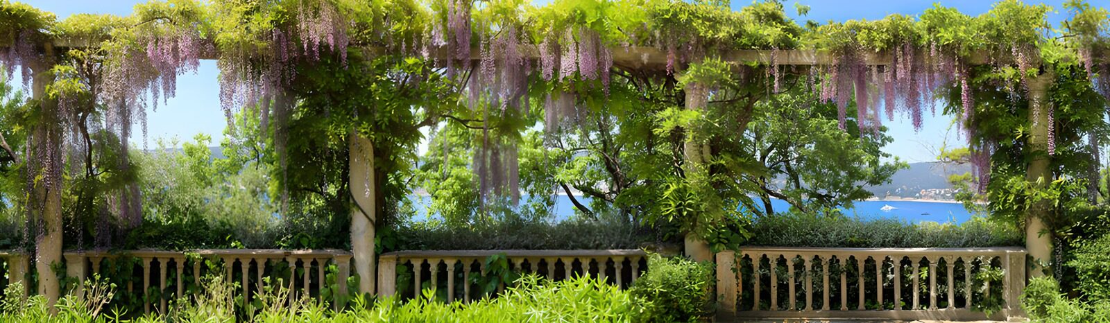 TPFR43402: Jardins fleuris au bord de la mer