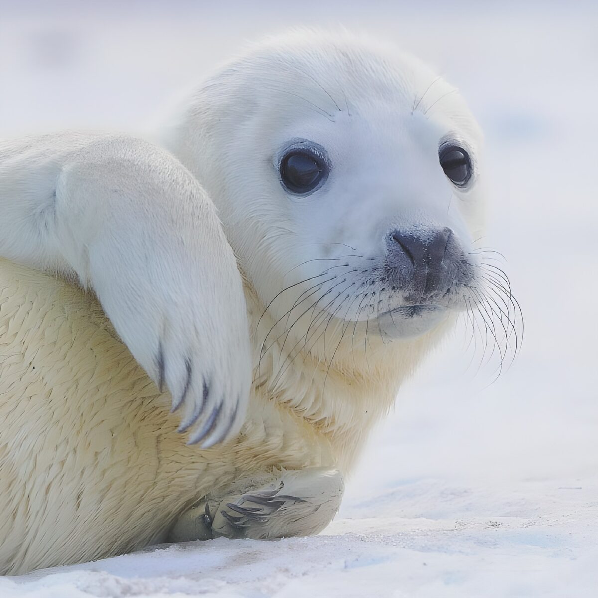 Joli phoque sur la glace