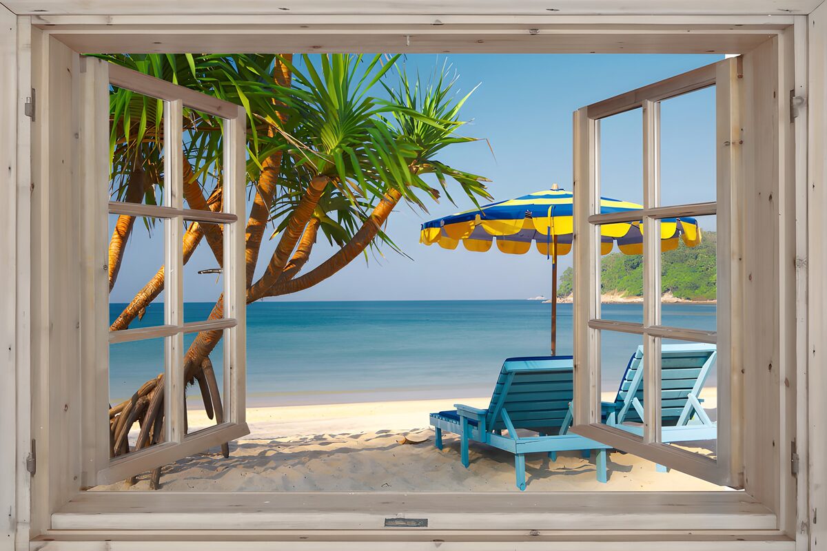 TPFR21800: Vue paradisiaque de la plage