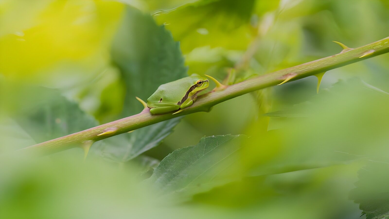 TPFR15466: Petite grenouille sur une tige
