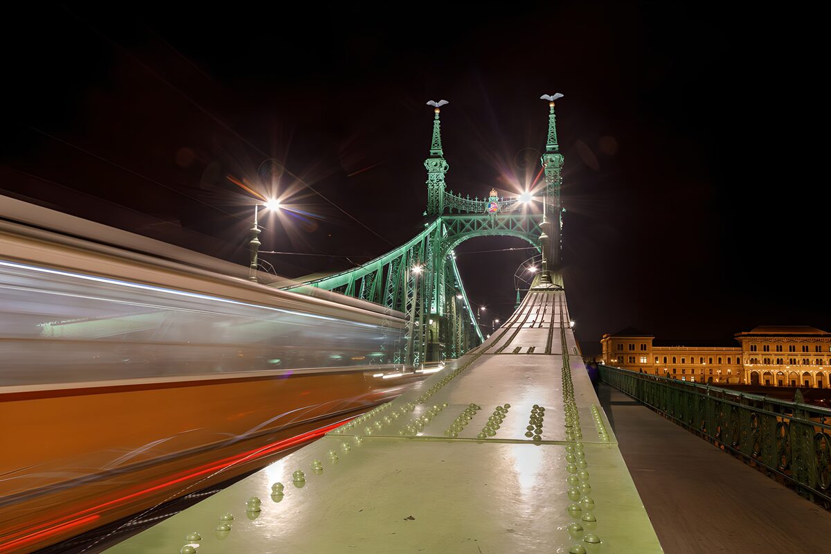 TPFR48514: Pont de la Liberté illuminé la nuit