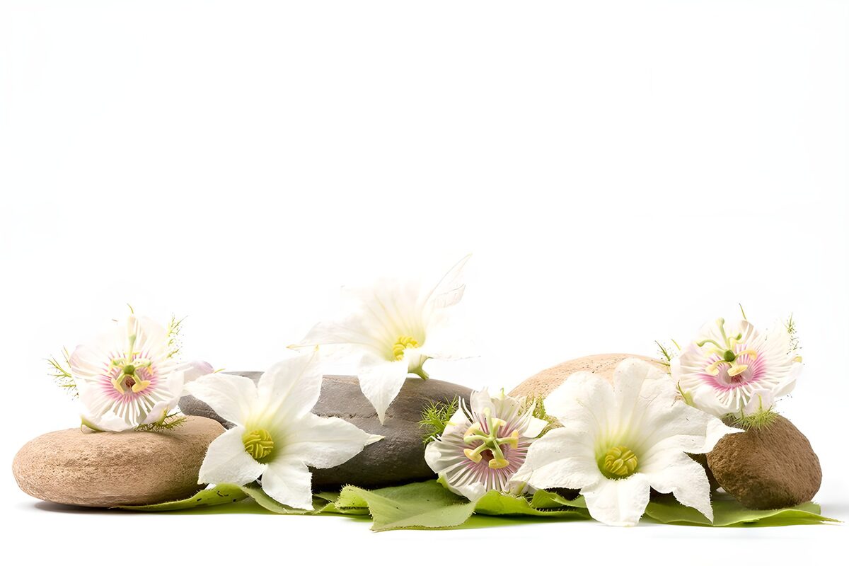 TPFR35667: Arrangement floral avec des pierres