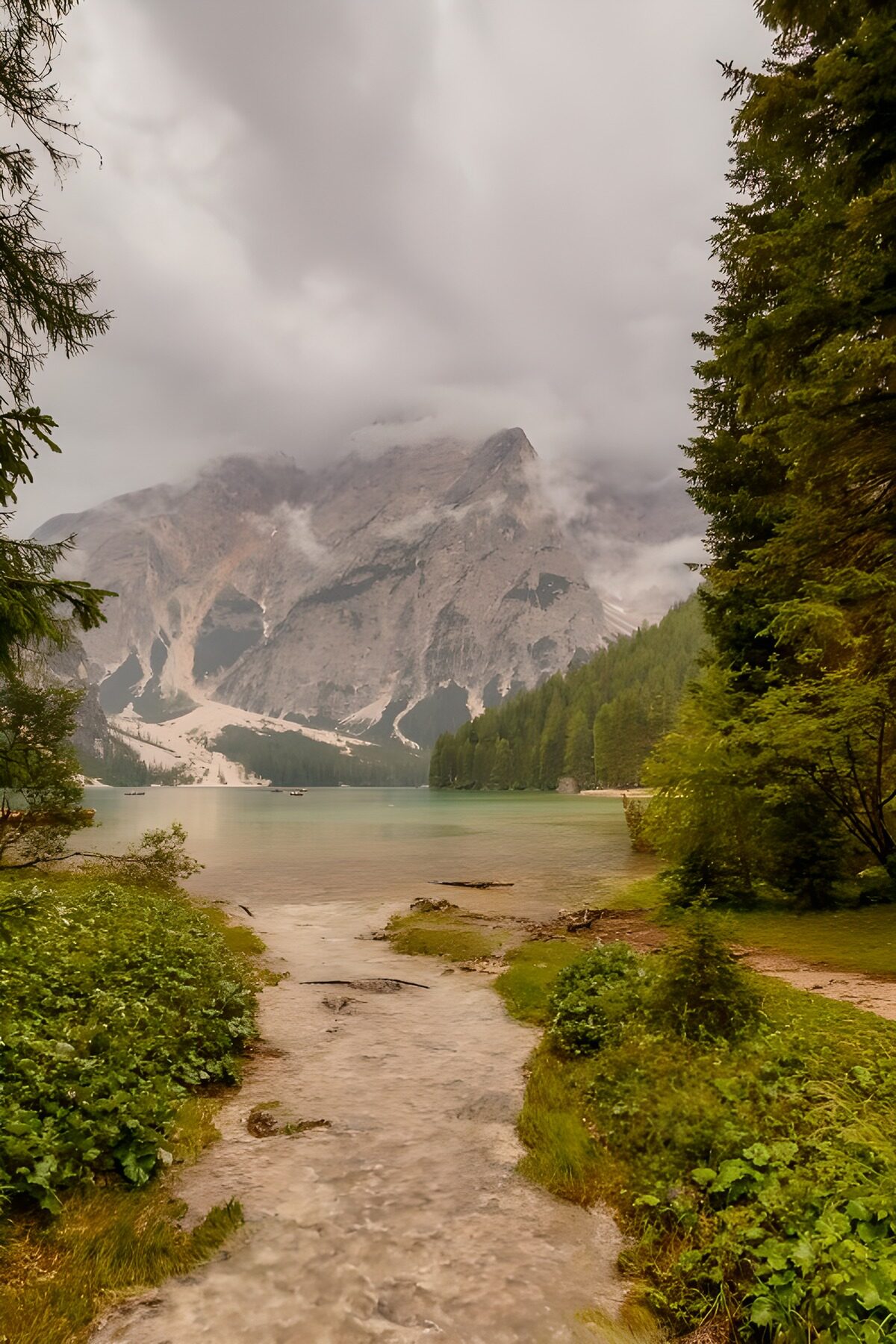 Paysage de montagne mystique