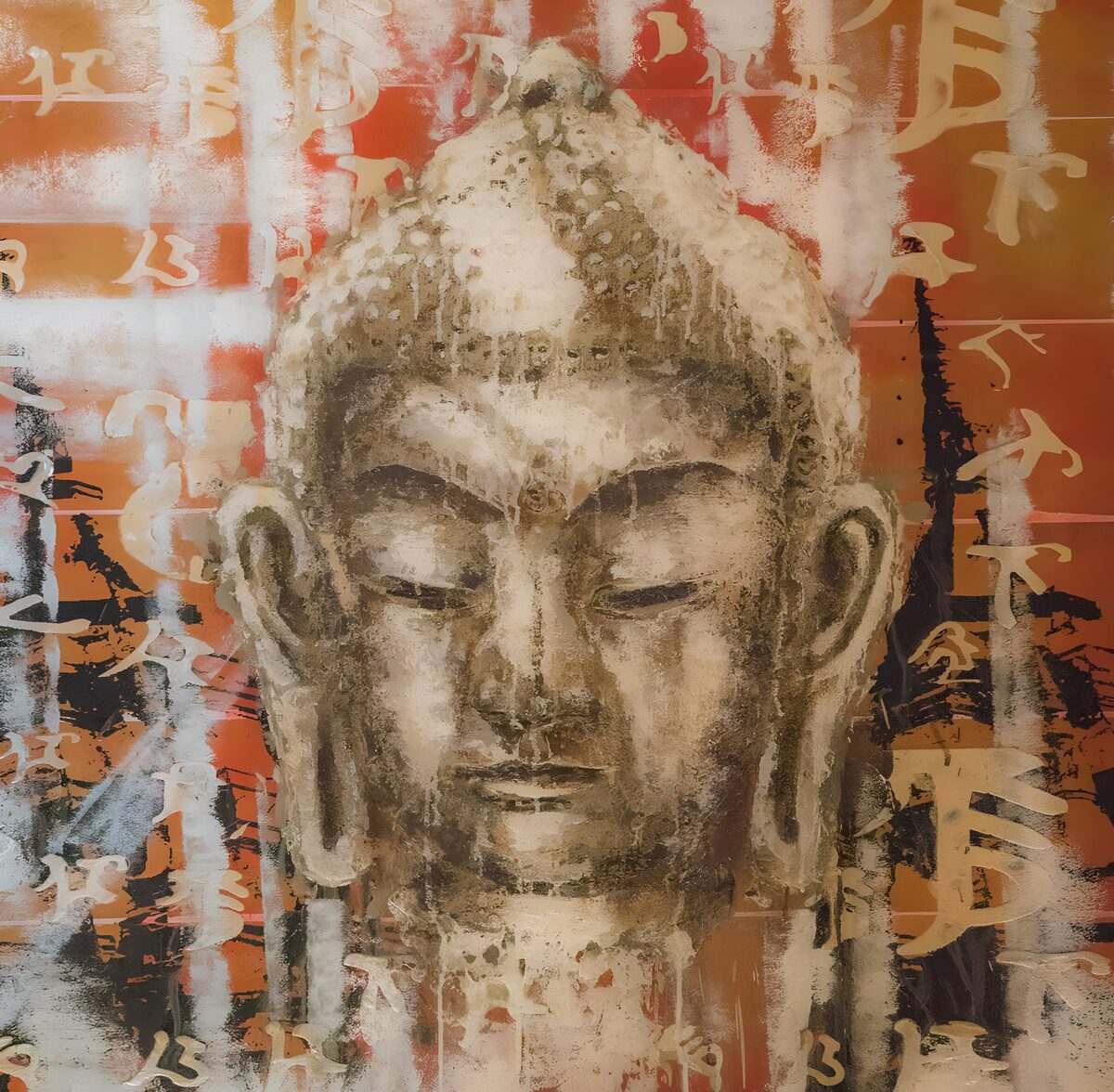 La sérénité du Bouddha en couleurs vives