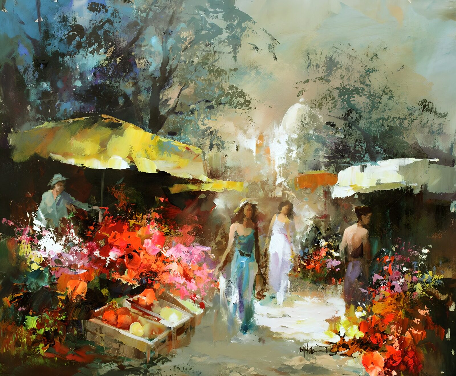 TPFR80533: Marché coloré sous le soleil