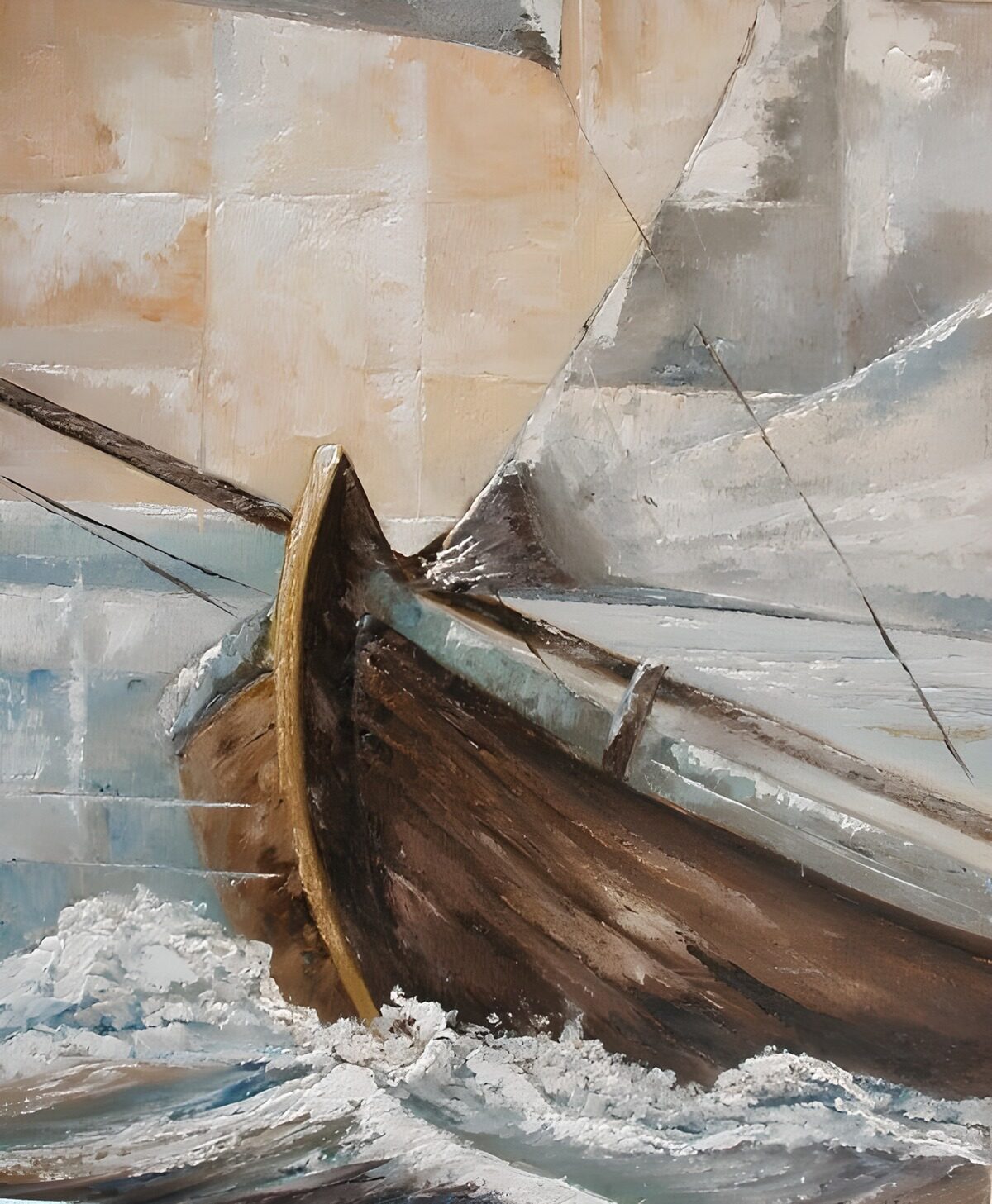 TPFR97872: Voilier sur les vagues