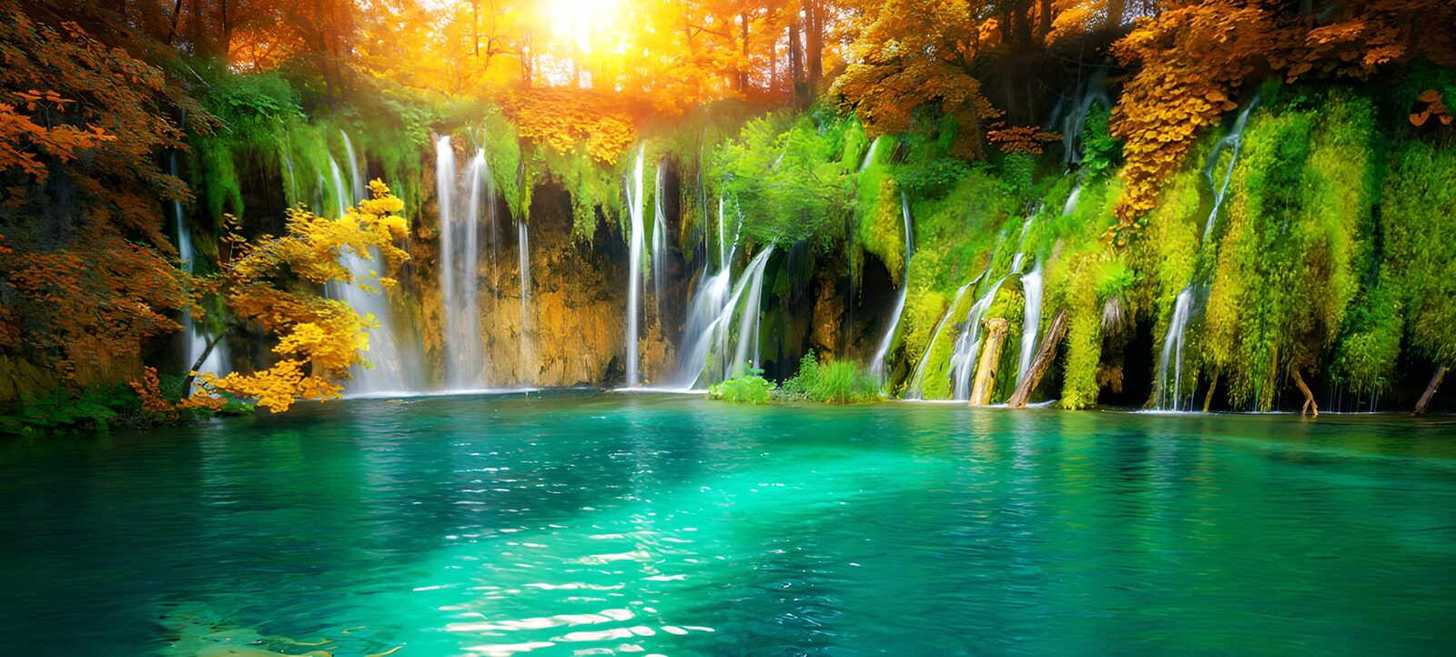 TPFR22755: Cascade Éblouissante au Coeur de la Nature
