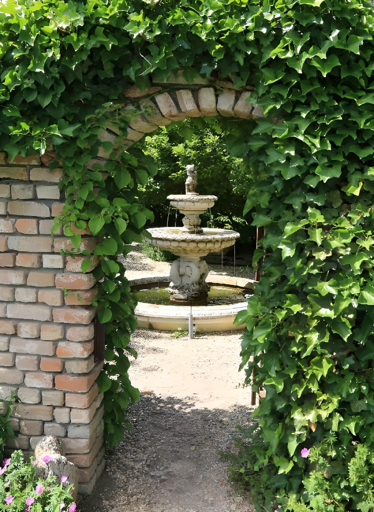 TPFR54901: Fontaine embrassée par la verdure