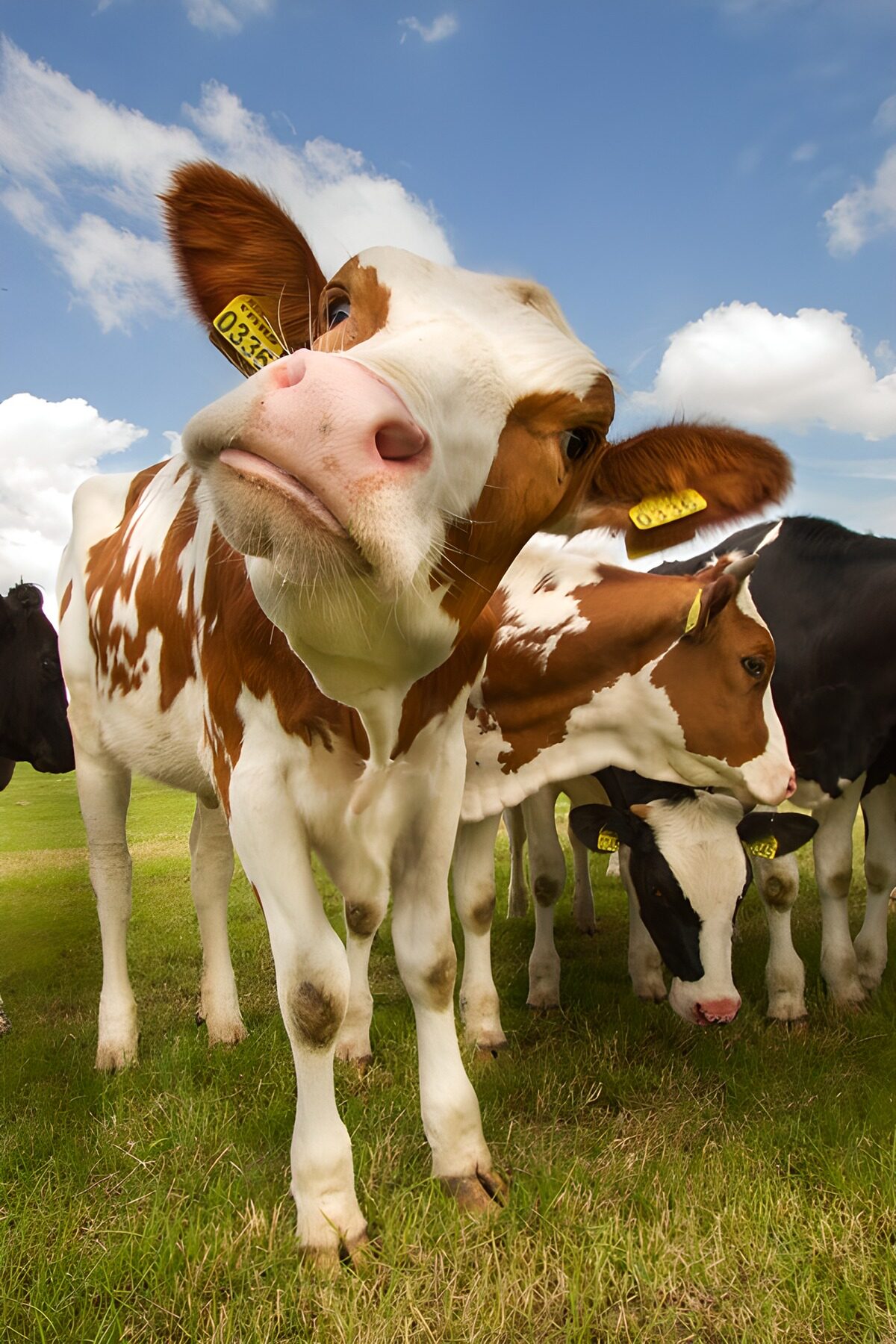 TPFR50995: Vaches curieuses dans les champs
