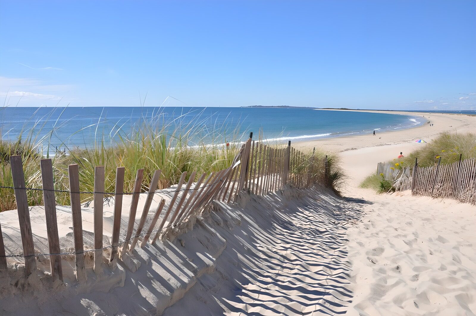 TPFR48105: Plage tranquille avec dunes de sable
