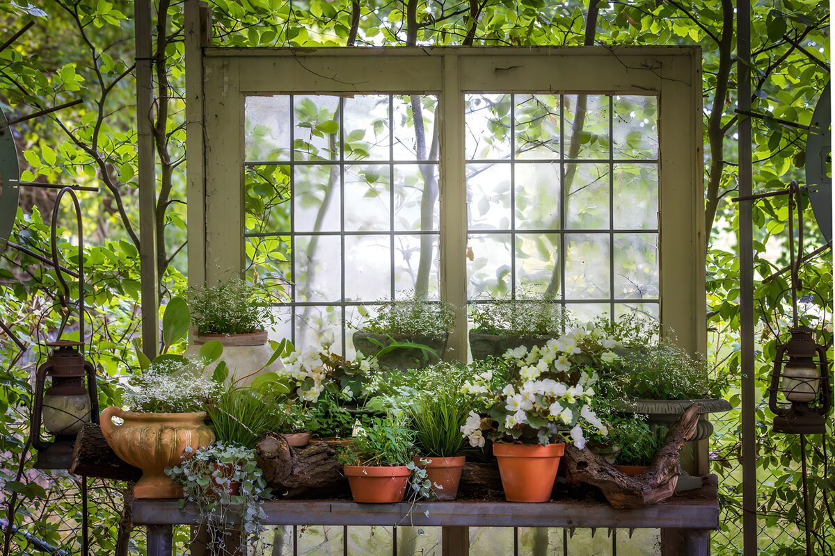 TPFR28390: Atelier de jardin bucolique