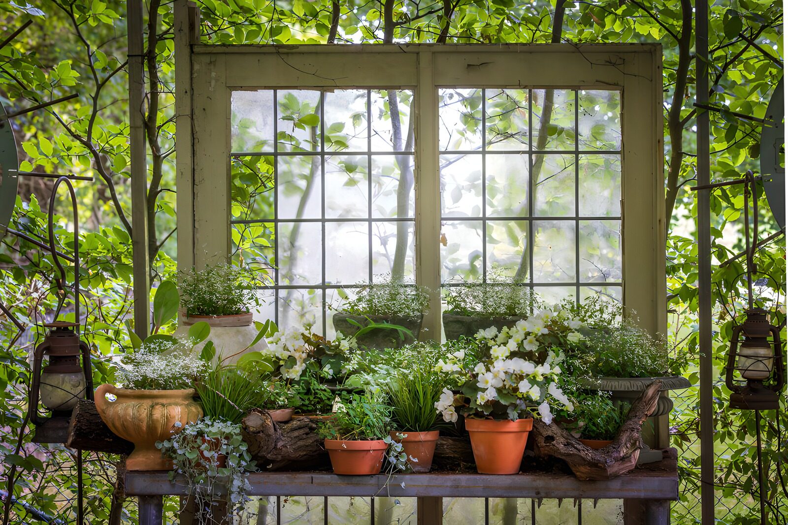 TPFR28390: Atelier de jardin bucolique