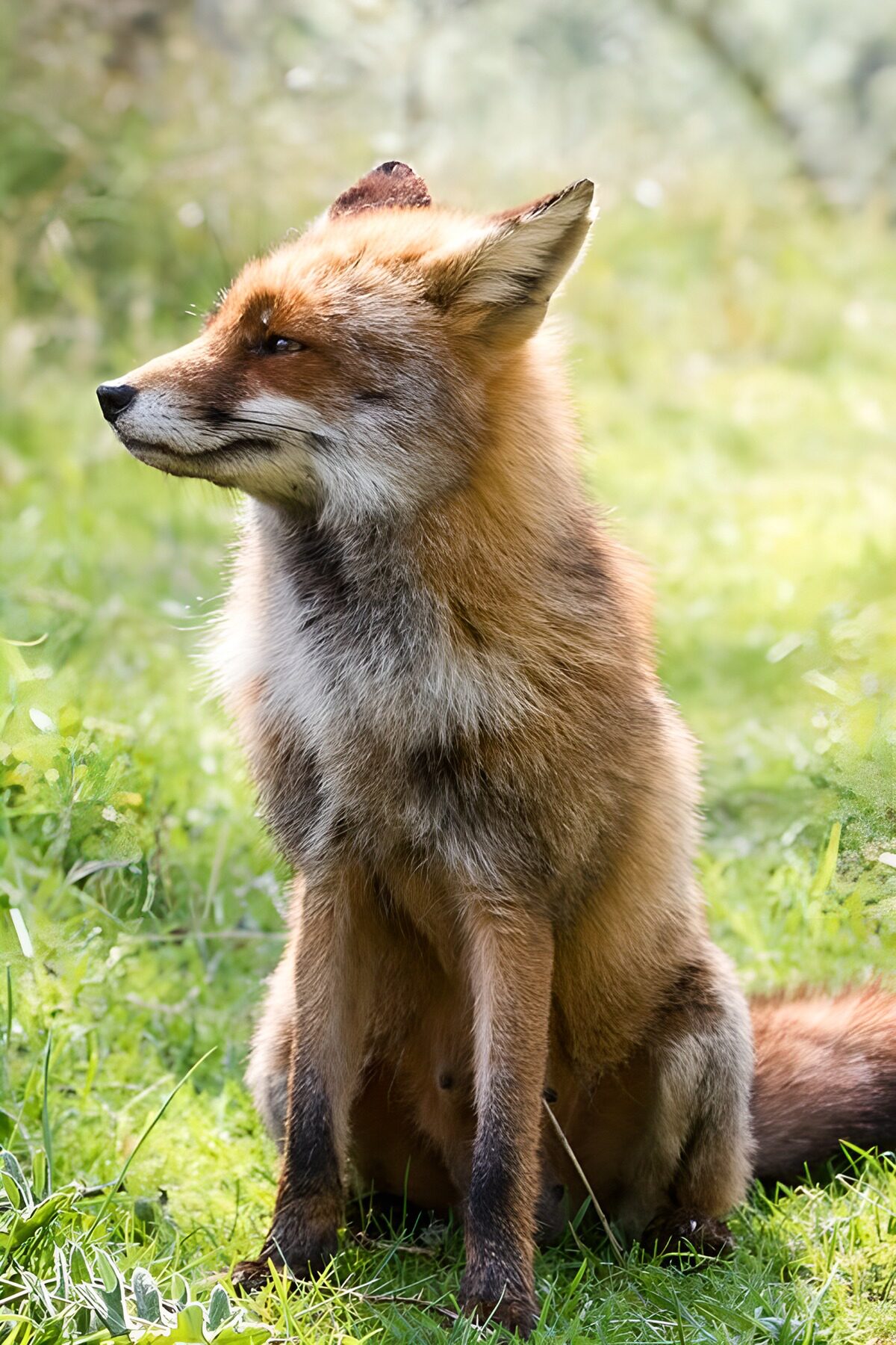 Renard majestueux dans la nature