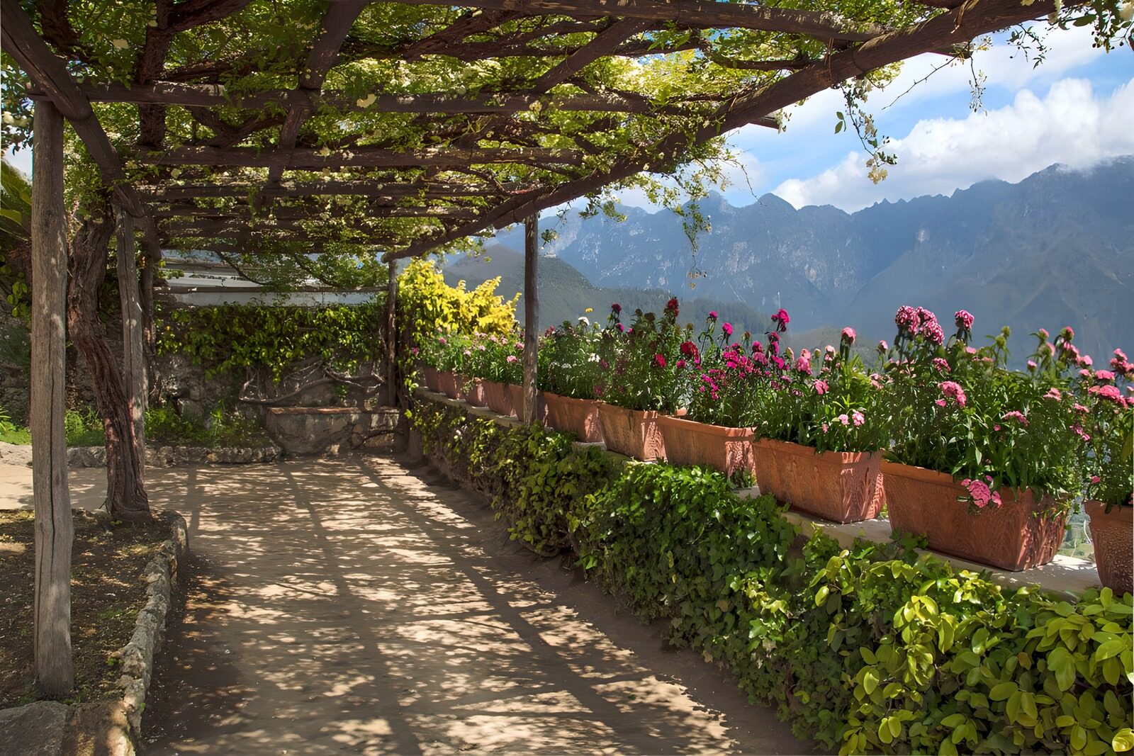 TPFR96788: Jardin paisible avec vue montagneuse